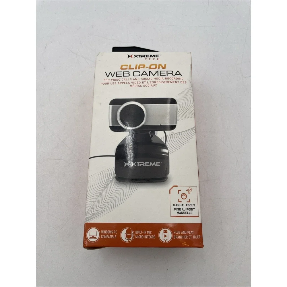 Xtreme Tech Clip-On Web Camera Video Calls Social Media Recording (A3)